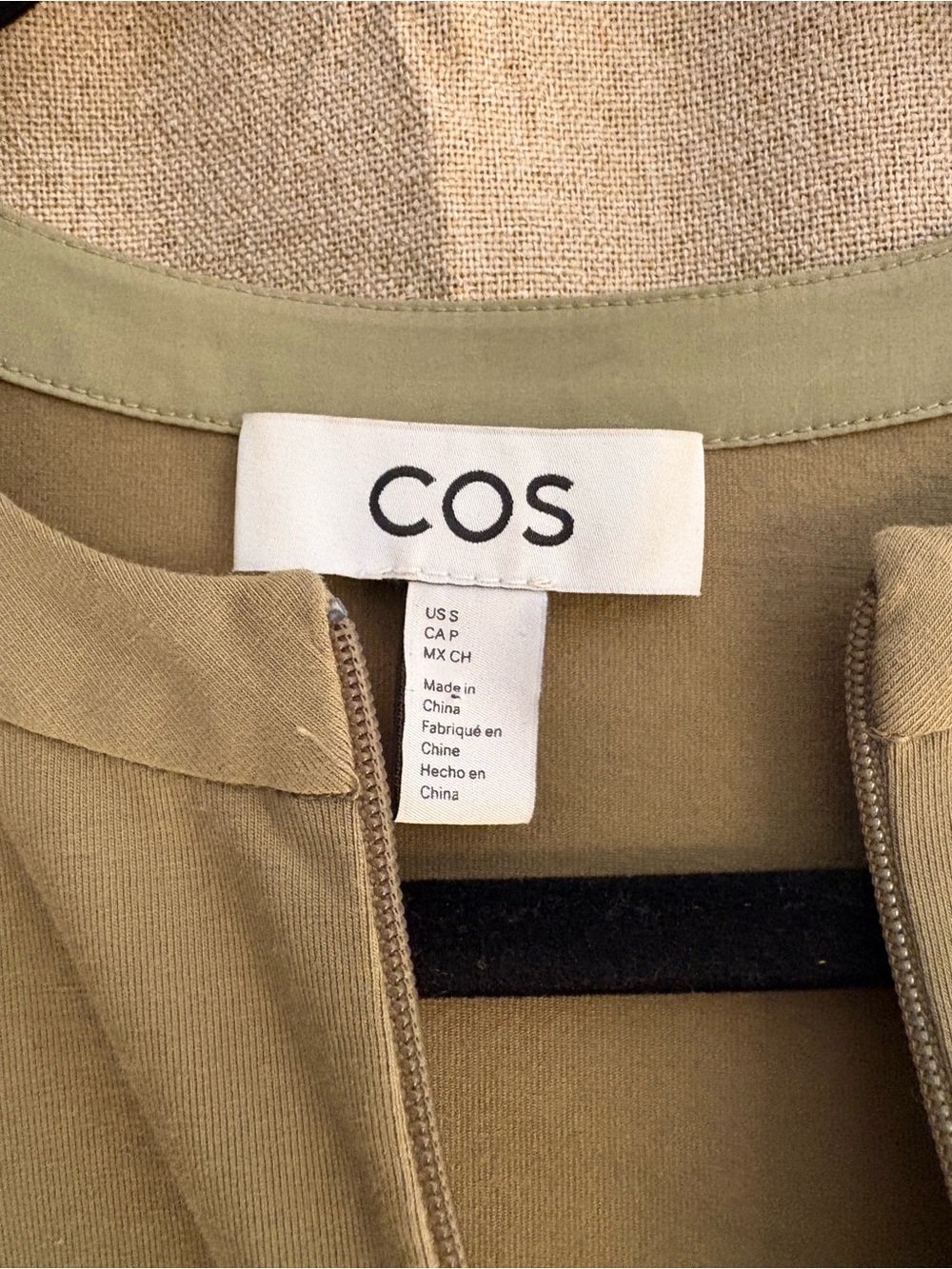 COS Olive-Toned Short Sleeve Maxi Dress - Picture 4 of 5